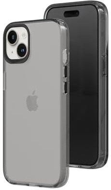 RhinoShield JellyTint Farbige, transparente Schutzhülle kompatibel mit [iPhone 13/14] | Übertrifft militärische Standards, Kratzfest, stoßfest, Trendfarben - Aschgrau | Anti-Vergilbung, transparent, hohe Klarheit, stoßfest, Fallschutz nach Militärstandard