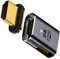 cablecc 8K Magnetic Male to Female 90 Degree Left Angled Type A HDMI 2.1 Straight Video Adapter for Laptop HDTV
