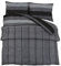 vidaXL Bettwäsche Set, Bettbezug in elegantem Look, Deckenbezug Kissenbezug mit verstecktem Knopfverschluss, Bettdeckenbezug Duvetbezug, Dunkelgrau 260x240cm Baumwolle