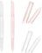 Sibba Set Di 2 Lime di Precisione per Manicure E Superfici Abrasive (2 Pezzi Trasparenti e Rosa)