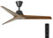 NORHES Lobb Ventilador Techo Sin Luz Negro/Madera Oscura. 3 Aspas Ø132cm. Motor DC. Verano/Invierno. 6 Velocidades. Control Remoto Temporizador. Bajo Consumo Silencioso. Brisa Natural