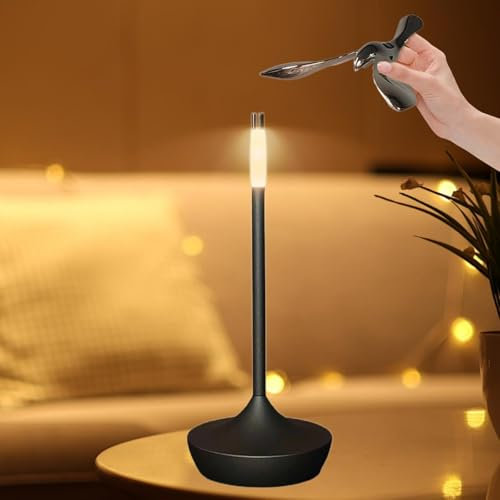 Tischlampe Kabellos Akku,Wiederaufladbare bequeme Tischlampe Flying Bird Flaschenöffner,Touch Tischleuchte Dimmbar für Outdoor Nachttisch Schreibtischlampe,verstellbar,Schreibtisch,Schlafstätten,Cafés