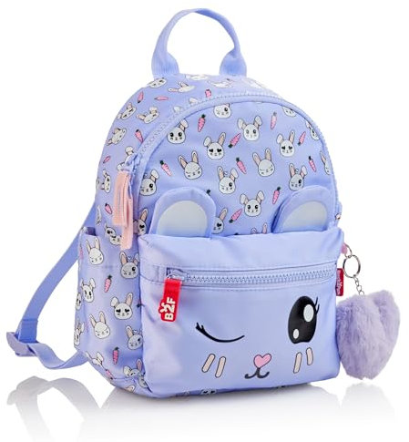 Back2Fun Unisex Kinder Mochila Mini 2 Comp. Conejo B2f Rucksack, Malve