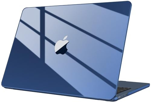 Fintie Hülle Kompatibel mit MacBook Air 13,6 Zoll M5 M4 M3 M2, Mitternacht | A3449 A3240 A3113 A2681 (2026-2022), Ultradünne Hartschale Schutzhülle Snap Cover