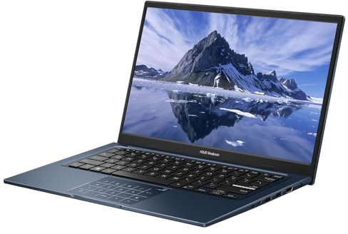 ASUS Vivobook Ordinateur portable léger 14 FHD, Intel Core i3-1215U (Beat i5-1135G7), 24 Go de RAM 1 To SSD, clavier Chiclet, WiFi 6E, Type-C, appareil photo, HDMI, Windows 11, bleu silencieux +