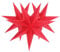 Angoily 3st Heptagon Lampenschirm Laterne Aus Papiersternen Hängender Papiersternlaternen-lampenschirm Hängende Sternlaternen Aus Papier Dekoration Weihnachtssterne Aus Papier Tür Rot