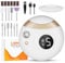 LOPHE Electric Nail Clippers Set, 3-in-1 Nails Trimmer Manicure and Polishing Set, Electric Nails Trimmer with 3 Speeds, Rechargeable Nail Clippers Cutter with Different Types of Nail Polishing Heads