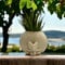 Funny Plant Pot with Reading Posture, Cute Plant Pot, Resin Head Planters with Drainage Hole, Small Succulent Face Flower Pot, Unique Plant Gifts for Women Men