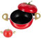 Enamel Cast Iron Stock Pot Tomato Cocotte, Nonstick Soup Pot Pasta Can, Vegetable Shaped Cookware, Cute Vegetable Shape, Multifunction Cooking Pot with Handles (Tomato)