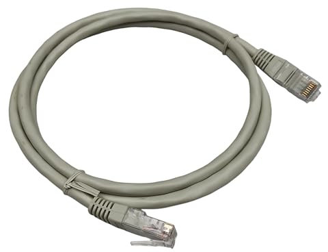 Link-e : Ethernet-Netzwerkkabel mit hoher Geschwindigkeit RJ45, 1 m, Cat.6, grau, kompatibel mit Internetverbindung, Box, Router, TV, Computer, PC, Decoder, Konsole, PS5, PS4, Xbox, Switch...