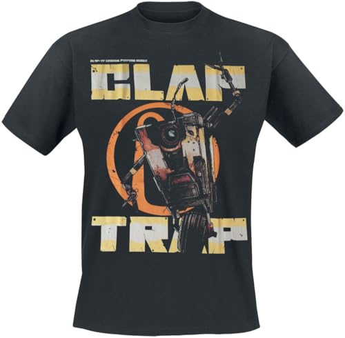Borderlands Clap Trap Männer T-Shirt schwarz Fan-Merch, Gaming