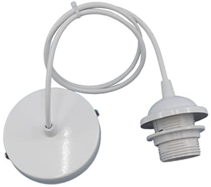 HOMSFOU 1M Porte Lampe Avec Câble De Support Ampoule Pour Installation Plafond Lampes Suspendues DIY Décoration Intérieure