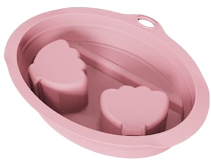 Handschale zum Einweichen der Nägel, Maniküre, Soak-Off-Fingerschale, Gel-Entferner, Silikon-Nagelentferner, Soak-Off, faltbares Handbad-Tablett, professionelles Einweichgeschirr-Reinigungswerkzeug