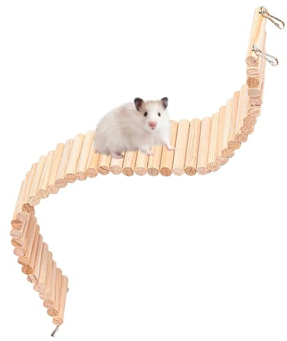 Hamster Leiter, 60 × 8 cm Biegbare Hamster Spielzeug Hölzerner