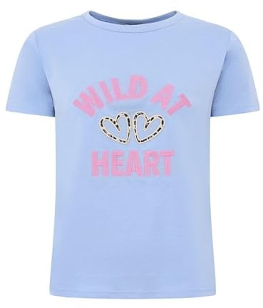 Zwillingsherz Damen T-Shirt Kurzarm mit Print – Sommer Shirt mit Aufdruck, Rundhals, bequem & modisch