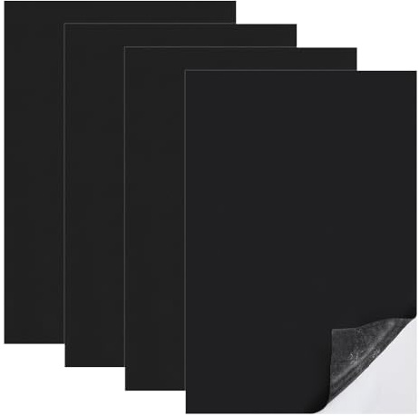 OLYCRAFT 4Pcs Non Slip Self Adhesive Silicone Cuttable Furniture Pads 160x100mm Anti-Slip Pads Silicone Rubber Pads 2mm Thickness Black Cuttable Silicone Tape sheets for Protecting Furnitures