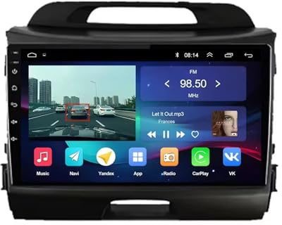 Coche Android Radio para KIA Sportage 2010-2016 Android 15 9 Inches Pantalla Coche Steering Wheel Controls para, 4Core 2G+32G