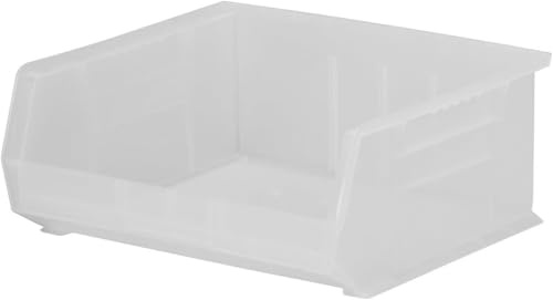 Akro-Mils 30270 AkroBins Plastic Storage Bins, Space-Saving Stackable Bins for Garage, Pantry, Craft Organization, 45.7 cm x 41.9 cm x 27.9 cm, Clear, 3-Pack