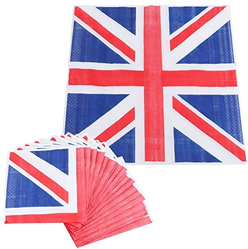 Toyland® Pack of 20 - Union Jack Paper Napkins - British Party Decorations - British Celebration