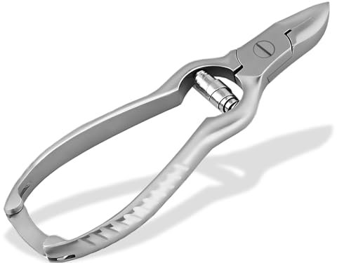 Profi Nagelzange mit Pufferfeder und Sperrbügel 12 cm für Fußnägel und Fingernägel vom Fachhandel. Markenqualität von InstrumenteNRW