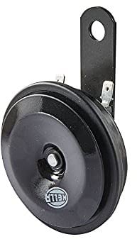 HELLA 3AL 007 425-791 Bocina - M28 - 12V - 110dB (A) - Rango de frecuencia: 400Hz - sonido agudo - Color de carcasa: negro - Conexión de enchufe plano