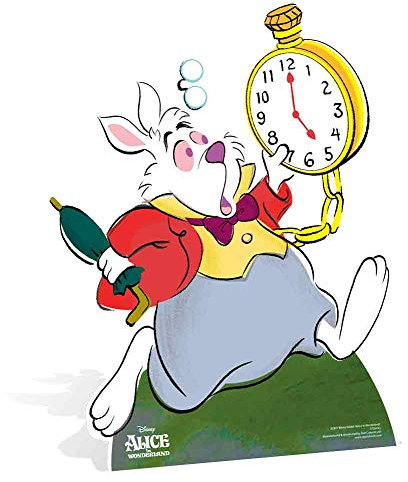 Star Cutouts SC857 White Rabbit Classic Alice in Wonderland Cardboard Cut Out