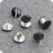 Telliswelt 10 Qualitäts Gürtelschrauben schwarz Buchschraube 5 mm Schraubniete