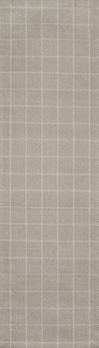 Erin Gates by Momeni Marlborough Deerfield Teppichläufer, Wolle, handgewebt, 7,6 x 2,3 m, Grau