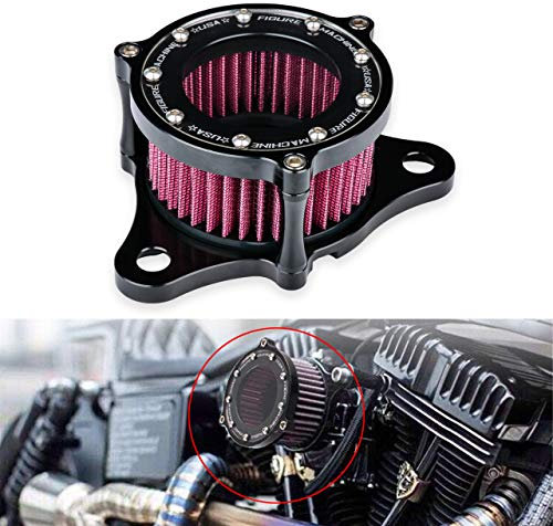 NATGIC Kit filtro aria per moto Harley Sportster XL883 XL1200 48 2004-2014, 1 pezzo