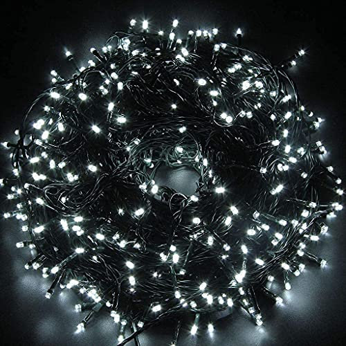 SHATCHI 200LEDs Christmas Tree Fairy String Lights 20m Lit - Multifunction 8 Light Modes, Timer, Memory, Indoor/Outdoor Low Voltage Waterproof Home Decorations