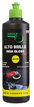 GUBOSA Pulimento Alto Brillo para Carrocerías - Abrillantador Coche Profesional - Pulimento Sin Silicona GB-300 - Elimina Marcas Superficiales 500ml