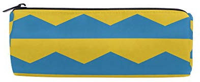 Federmäppchen, rund, Motiv: Flagge der Ukraine