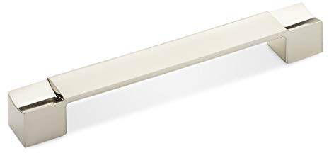 SOTECH Möbelgriff SW106 BA 160 mm Edelstahloptik | Schrankgriff Länge 183 mm Bügelgriff Breite 25 mm Schubladengriff Höhe 24 mm