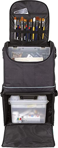 ArtBin 6922SP Tote Express Rolltasche, Schwarz/Aqua