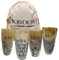 Hornerey Lot de gobelets en corne « Animaux du Nord », verres en corne Viking, 250 à 300 ml, gobelets en corne à boire