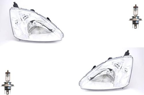 Johns, passend für Honda Civic Scheinwerfer EU/EP 02/01-10/03 mit H4 Set links, rechts