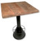 DARO DEKO Recycling Holz und Metall Stehtisch braun schwarz 80 x 106cm Bartisch Bistrotisch Bar Kneipen-Tisch Küche