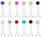 Honbay 12 süße Hijab-Nadeln, Kristall-Strass-Kugel, Perlen-Brosche, Nadeln für Kopftuch, Schal, muslimischer Hijab, Schal-Clips, Sicherheitsnadeln, Knöpfe, Hochzeitskleid, dekorative Boutonniere (I)