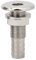 Tissting Thru Hull Fitting, 1in 79mm Through Hull Boat Fittings 316 Stainless Steel Marine Straight Water Drain Outlet Plumbing Valve Hose Thru Drain Connector for Boat, Yachts