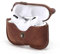 CONTACT'S FAMILY Hülle für AirPods Pro 2/1, Airpods Pro Hülle Leder, Airpods Pro Leather Case, Lederhülle Kompatibel mit AirPod Pro 2/1 Generation mit Schlüsselhaken(Braun)