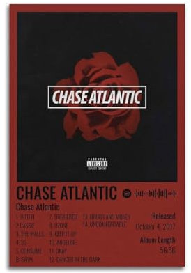 Chase Atlantic Album-Poster, Leinwand-Poster, Raumdekoration, ästhetisches Poster, künstlerisches Poster für Schlafzimmer, Wohnzimmer, Wände, 30 x 45 cm, ungerahmter Stil