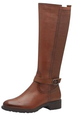 Tamaris 1-1-25218-43-089 Damen Schnürboot Leder schwarz/Leo schwarz/Leo