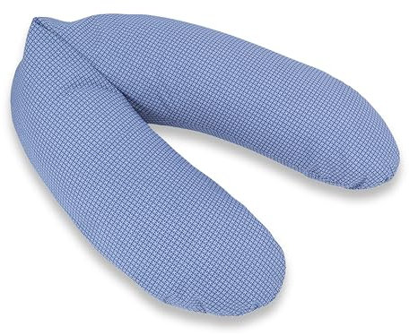 pic Bear Deutschland Stillkissen XL 170cm - Schwangerschaft Kissen - Seitenschläferkissen und Lagerungskissen für Erwachsene und Baby Schmusekissen (Kreise blau)