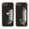 Foonary 2 Pack Cute Phone Cases for iPhone 8/SE 2022/7/SE 2020 Case 4.7,Gold Lovers Love Print Slim Soft Silicone TPU Phone Case for Women, Shockproof Cover Protective Funda para Girls,Black