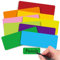 54 Stück Magnetstreifen beschreibbar, 8X3cm 9 Farben abwischbare Magnete, Magnetische Etiketten Wiederverwendbar für Whiteboard Kühlschrank Metallschrank Kanban Board
