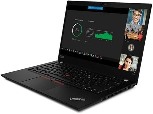 Lenovo Thinkpad T490 14 Zoll Notebook i5 16GB RAM 256GB SSD QWERTY Amerikanische Tastatur Windows 10 Pro Laptop (Generalüberholt)