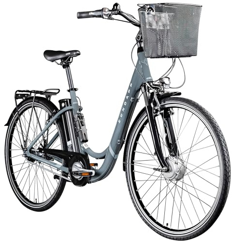 ZÜNDAPP E Bike Damen Fahrrad 28 Zoll | Ebike City Erwachsene 155-190 cm | Retro E-Bike 7 Gang Schaltung Rücktrittbremse | Elektro Fahrräder mit Licht Z517