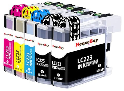 HenceBuy LC223 Druckerpatronen Kompatibel für Brother LC-223 LC 223 XL Patronen für DCP-J4120DW MFC-J4420DW J4620DW J4625DW J480DW J5320DW J5620DW J5625DW J5720DW J680DW J880DW DCP-J562DW (5-Pack)