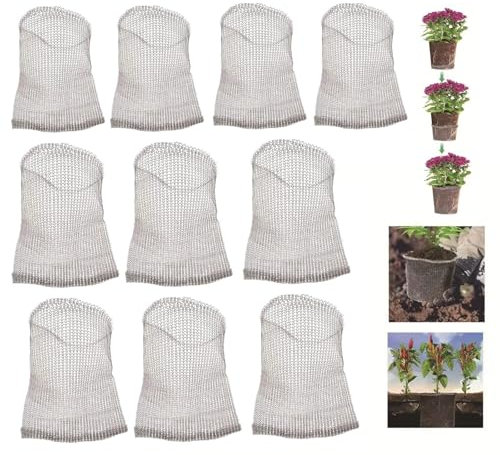 10 Stück Wurzelschutz aus Edelstahl für Pflanzen,1 Gallonen Gopher Draht Schnellkörbe Edelstahl Pflanzen Wurzelschutz Schutz Gegen Taschenratten Maulwürfe Wühlmäuse Körbe Für Gartenpflanzen Bäume