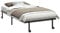 vidaXL Bettgestell ohne Matratze Klappbar Schwarz 107x203 cm Stahl, Bettrahmen, Bett, Bettrahmen klappbar, Metallbett, Bettgestell klappbar